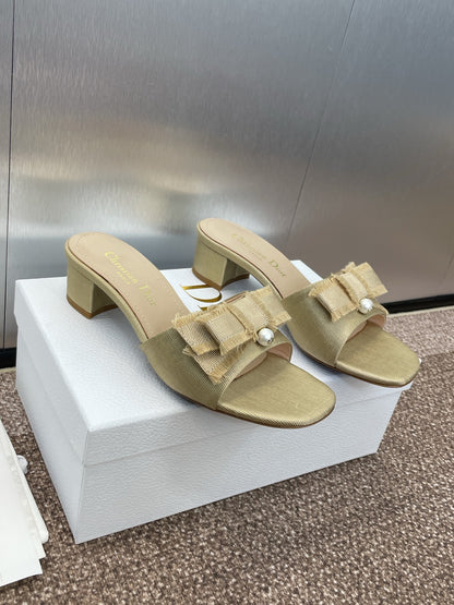 Dior J'Adior Adiorble Tassel Peep-Toe Heeled Sandals – 2025 Spring/Summer Collection