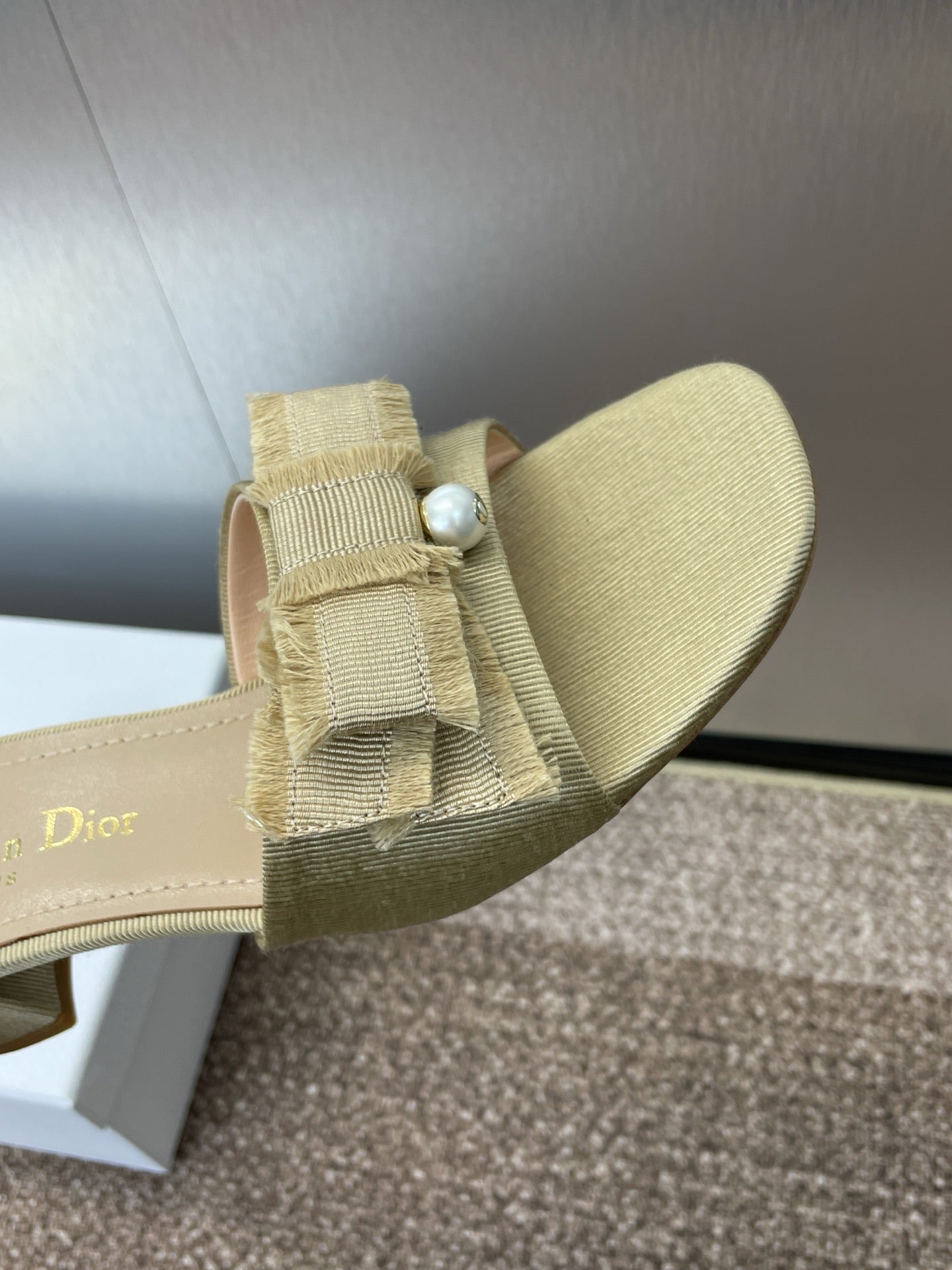 Dior J'Adior Adiorble Tassel Peep-Toe Heeled Sandals – 2025 Spring/Summer Collection