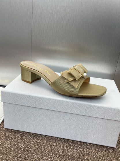Dior J'Adior Adiorble Tassel Peep-Toe Heeled Sandals – 2025 Spring/Summer Collection