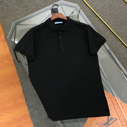 Prada Embroidered Triangle Logo Polo Shirt – 2026SS
