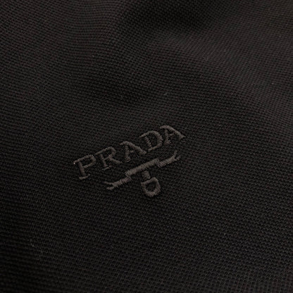 Prada Embroidered Triangle Logo Polo Shirt – 2026SS