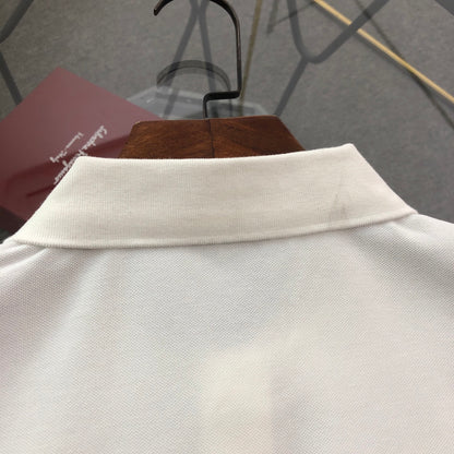 Prada Embroidered Triangle Logo Polo Shirt – 2026SS