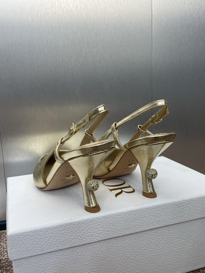Dior Tribales Pearl Logo Heeled Mules – 2025 Spring/Summer Collection