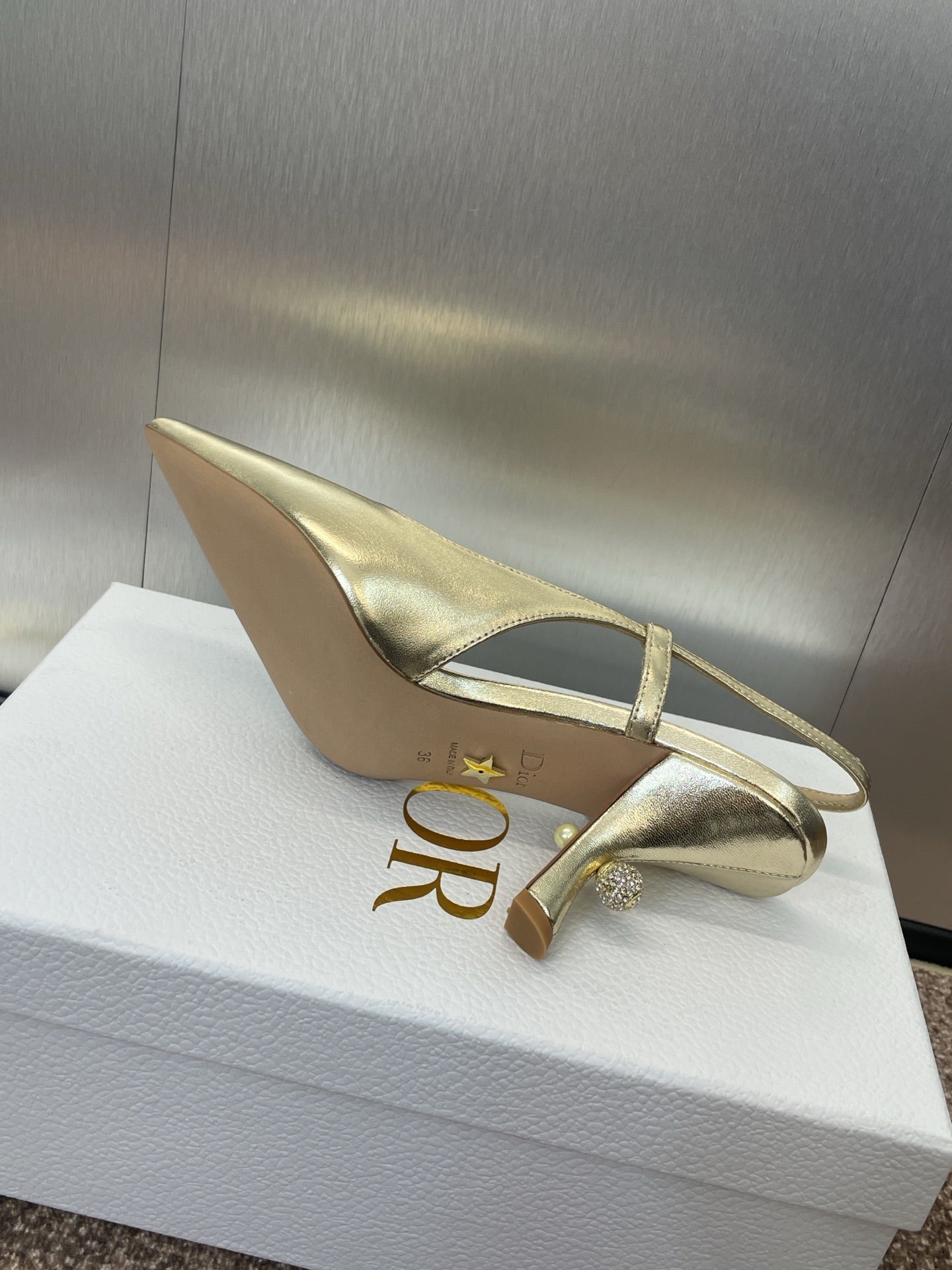 Dior Tribales Pearl Logo Heeled Mules – 2025 Spring/Summer Collection