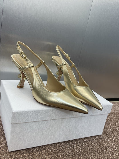 Dior Tribales Pearl Logo Heeled Mules – 2025 Spring/Summer Collection
