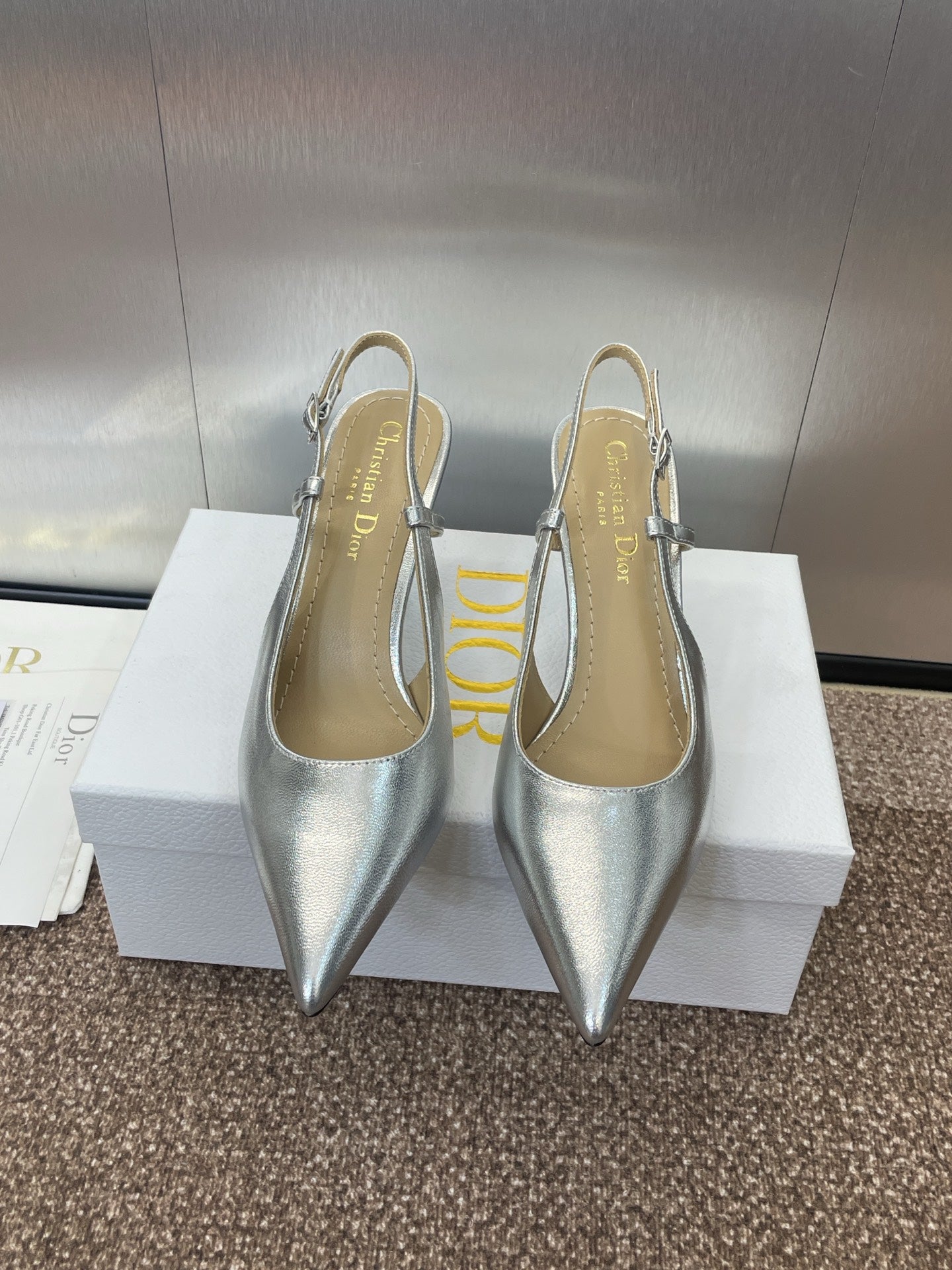 Dior Tribales Pearl Logo Heeled Mules – 2025 Spring/Summer Collection