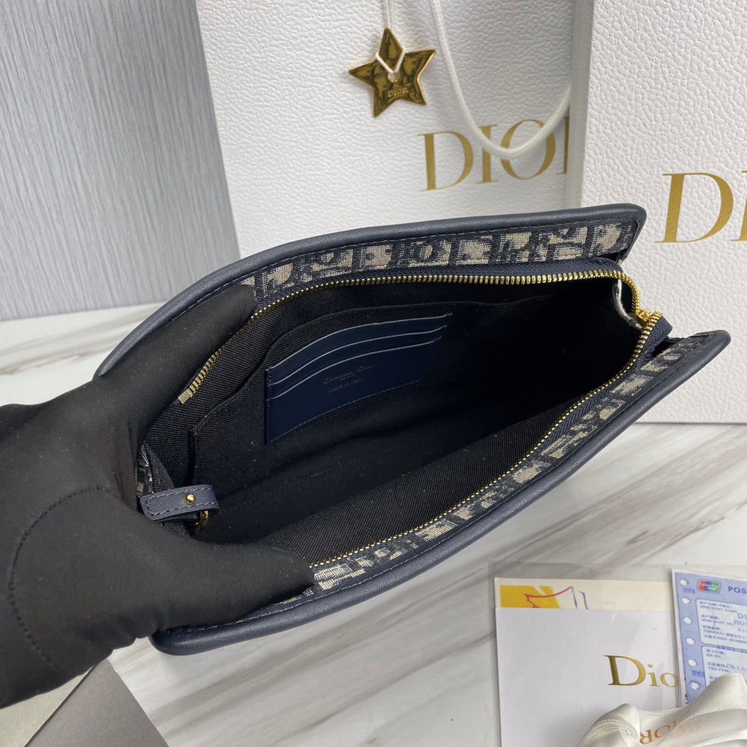 Dior 30 Montaigne Oblique Jacquard Clutch Bag