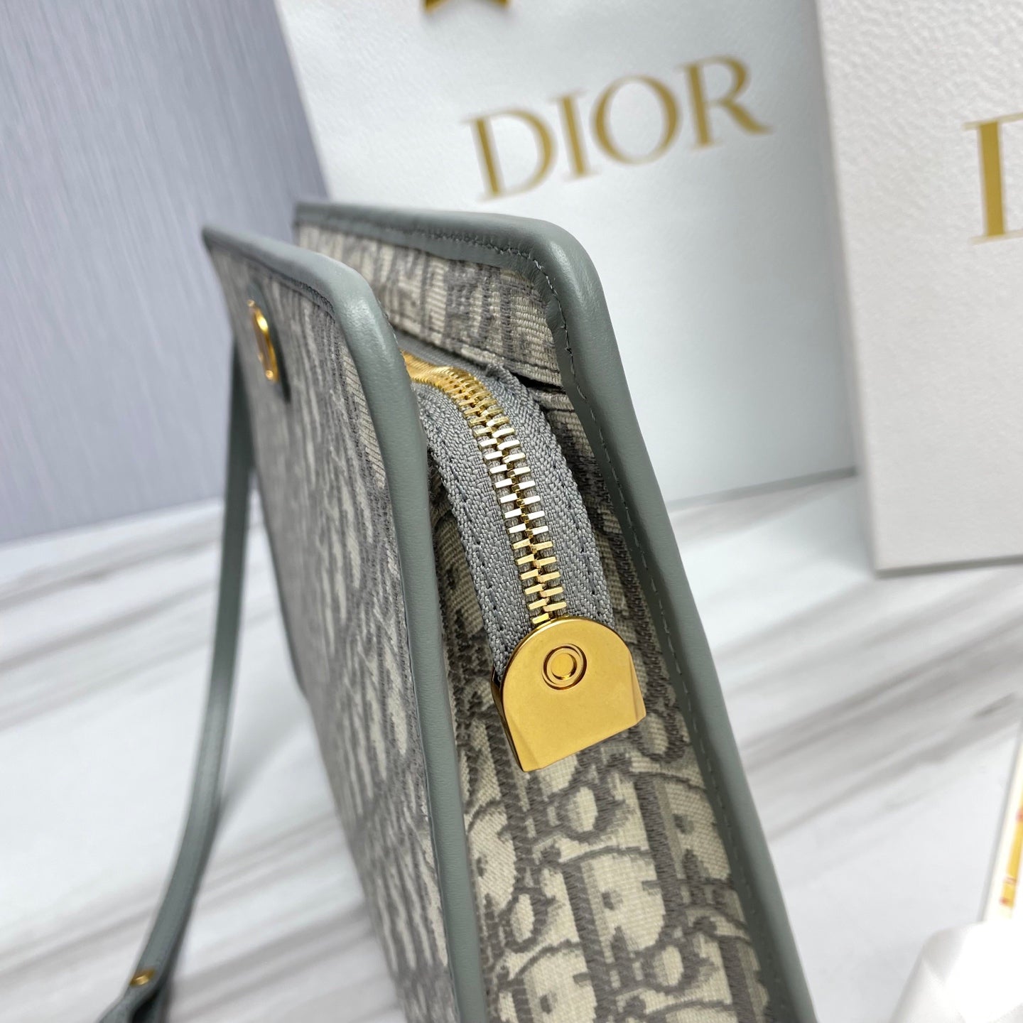 Dior 30 Montaigne Oblique Jacquard Clutch Bag