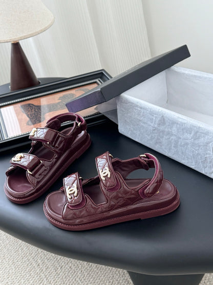 Chanel Velcro Flat Sandals – 25SS Collection
