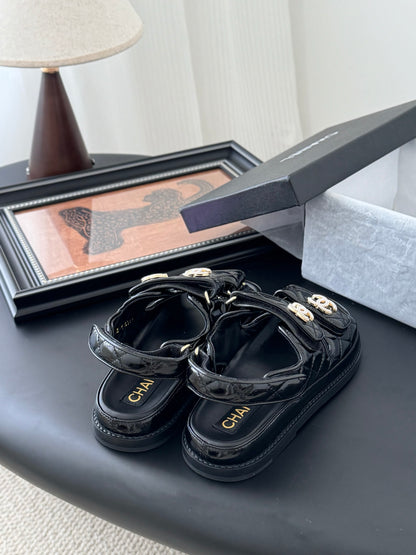 Chanel Velcro Sandals – 25SS Collection