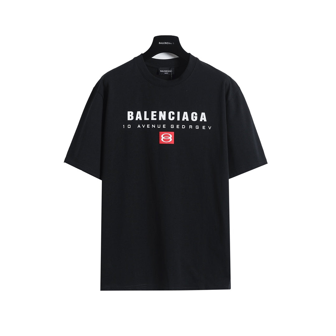 Balenciaga Red Double Ring Foam Print T-Shirt – 26SS