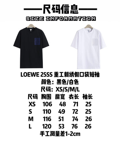 Loewe Embroidered Pocket T-Shirt – 25SS