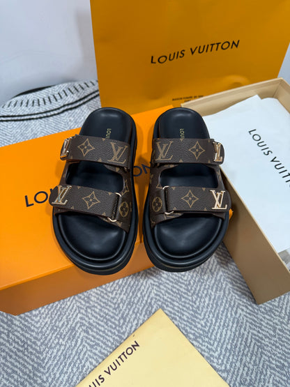 Louis Vuitton Velcro Platform Slippers – Spring/Summer 2024