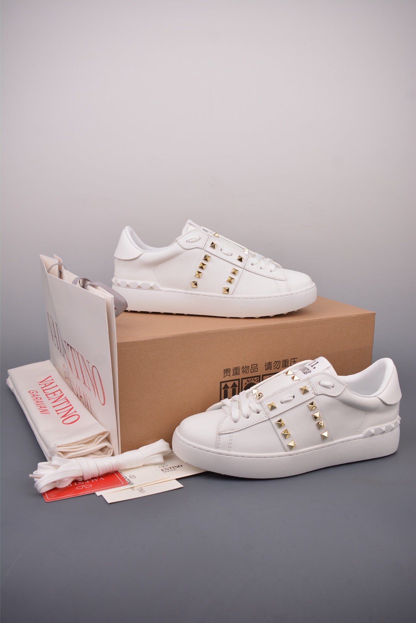 Valentino Rockstud Untitled Studded Quilted Sneakers – 2025 Collection