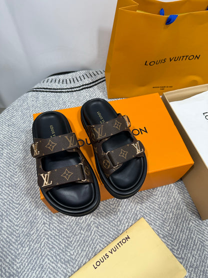 Louis Vuitton Velcro Platform Slippers – Spring/Summer 2024