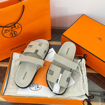Hermès Chypre Suede Sandals