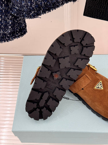 Prada Triangle Logo Birkenstock Slippers – Spring/Summer Collection