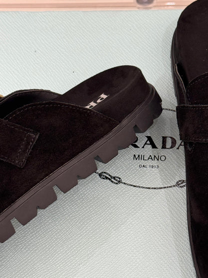 Prada Triangle Logo Birkenstock Slippers – Spring/Summer Collection