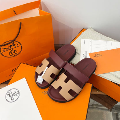 Hermès Chypre Suede Sandals