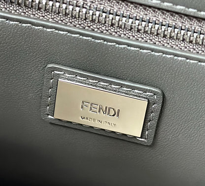 Fendi Peekaboo Embossed Crocodile Handbag