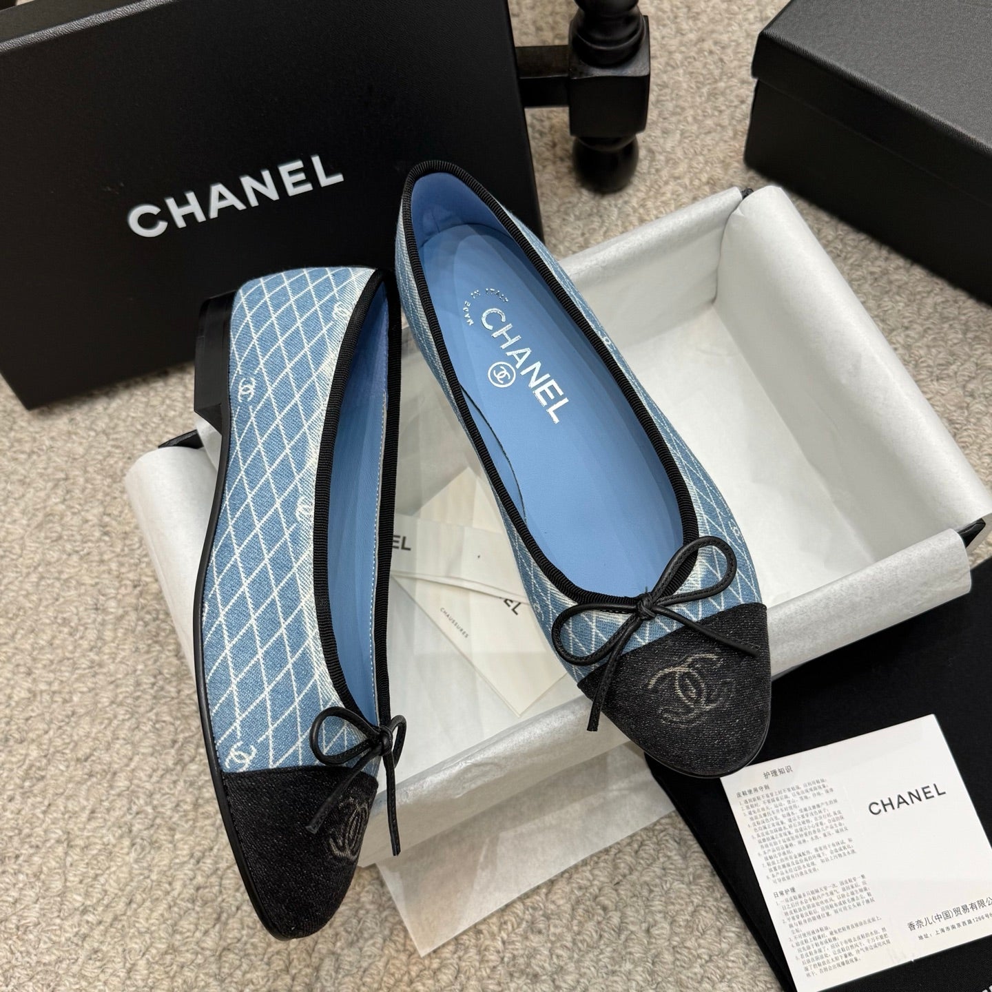 Chanel Classic Denim Ballet Flats – Spring/Summer Collection – 25SS