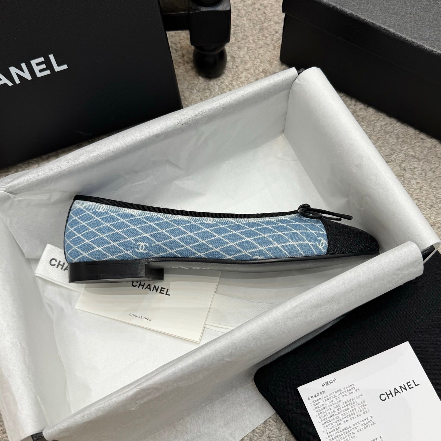 Chanel Classic Denim Ballet Flats – Spring/Summer Collection – 25SS