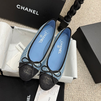 Chanel Classic Denim Ballet Flats – Spring/Summer Collection – 25SS