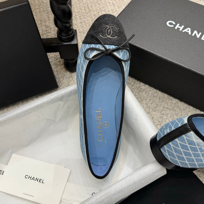 Chanel Classic Denim Ballet Flats – Spring/Summer Collection – 25SS