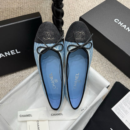 Chanel Classic Denim Ballet Flats – Spring/Summer Collection – 25SS