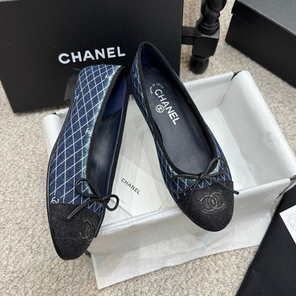 Chanel Classic Denim Ballet Flats – Spring/Summer Collection – 25SS