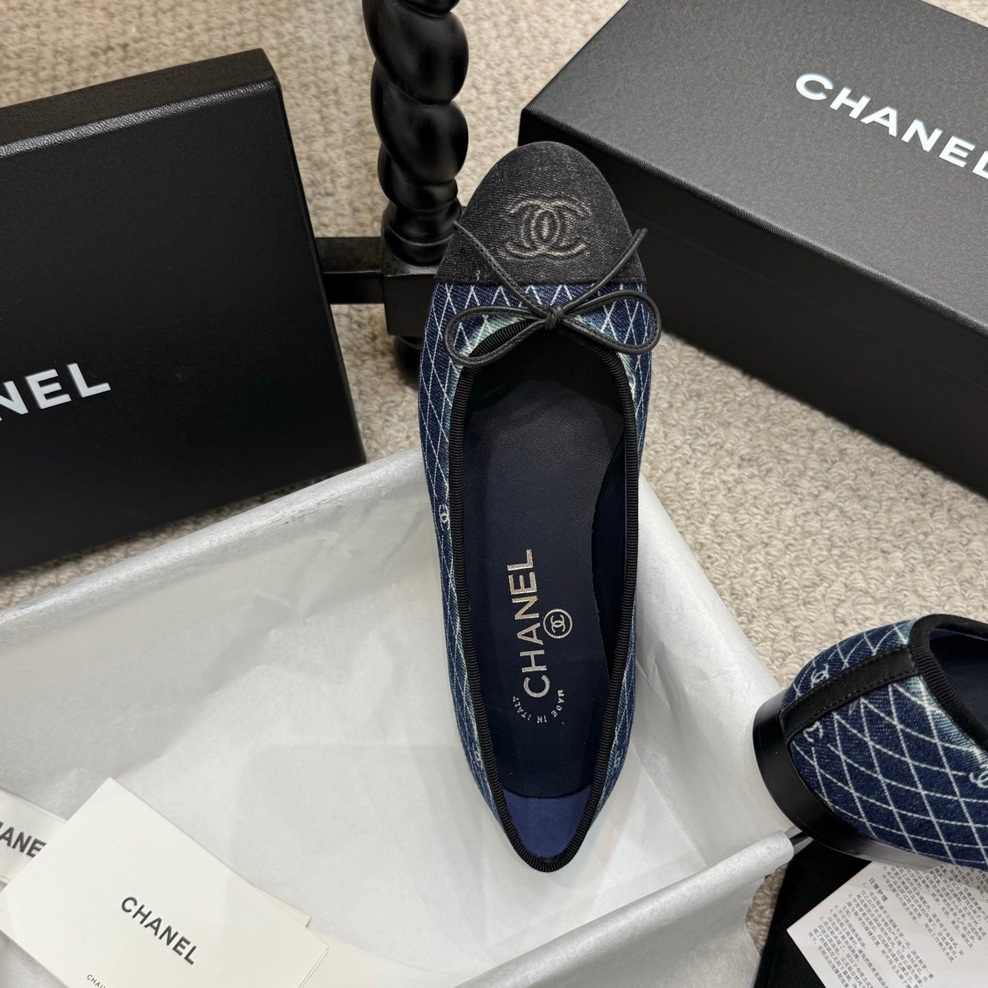 Chanel Classic Denim Ballet Flats – Spring/Summer Collection – 25SS
