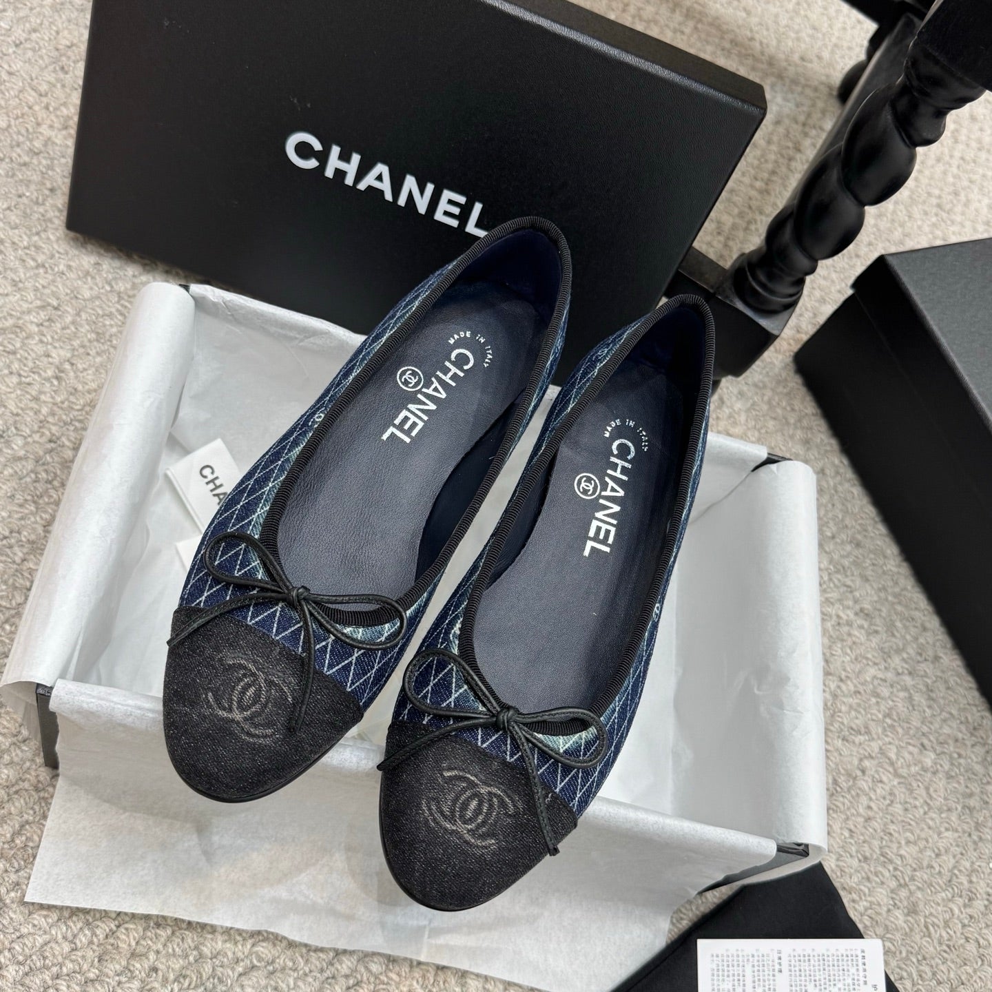 Chanel Classic Denim Ballet Flats – Spring/Summer Collection – 25SS