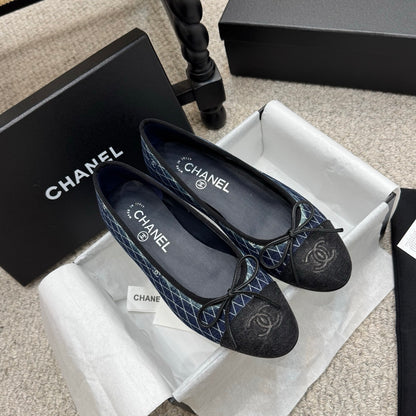 Chanel Classic Denim Ballet Flats – Spring/Summer Collection – 25SS