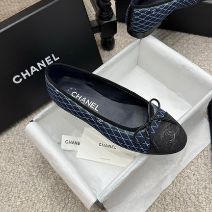 Chanel Classic Denim Ballet Flats – Spring/Summer Collection – 25SS