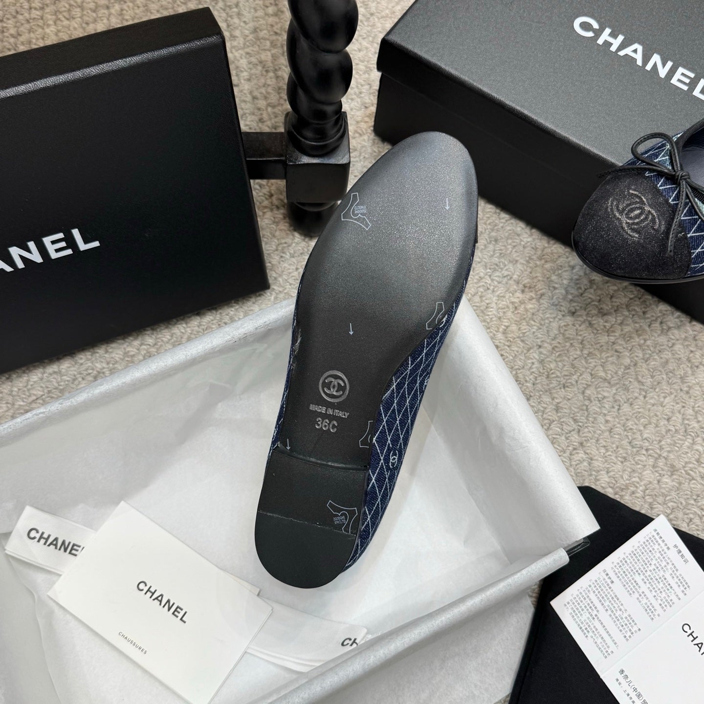 Chanel Classic Denim Ballet Flats – Spring/Summer Collection – 25SS