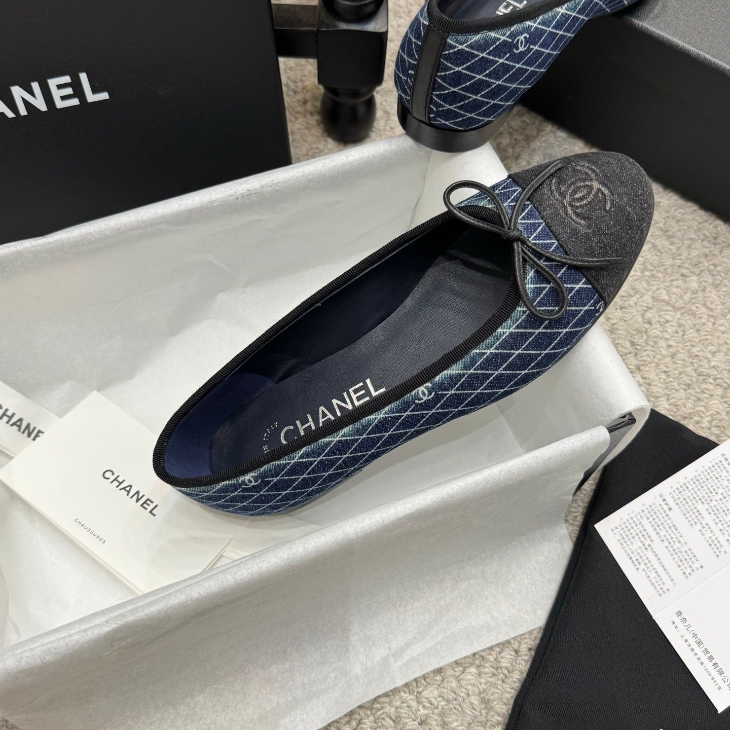 Chanel Classic Denim Ballet Flats – Spring/Summer Collection – 25SS