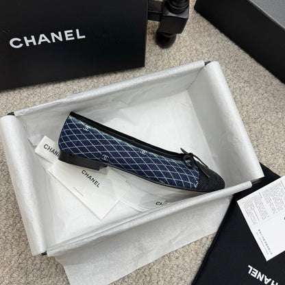Chanel Classic Denim Ballet Flats – Spring/Summer Collection – 25SS