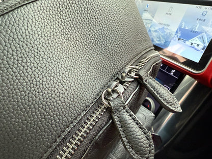 Coach Charter 30 Large Men's Embossed Logo Pebbled Leather Backpack
