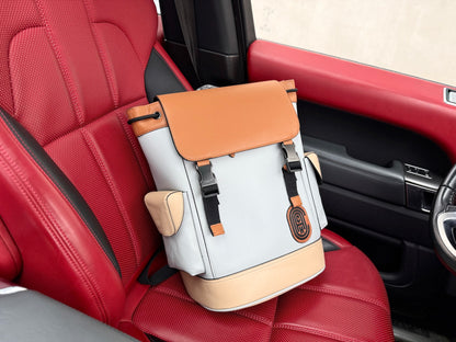 Coach Rivington Color-Block Leather Backpack