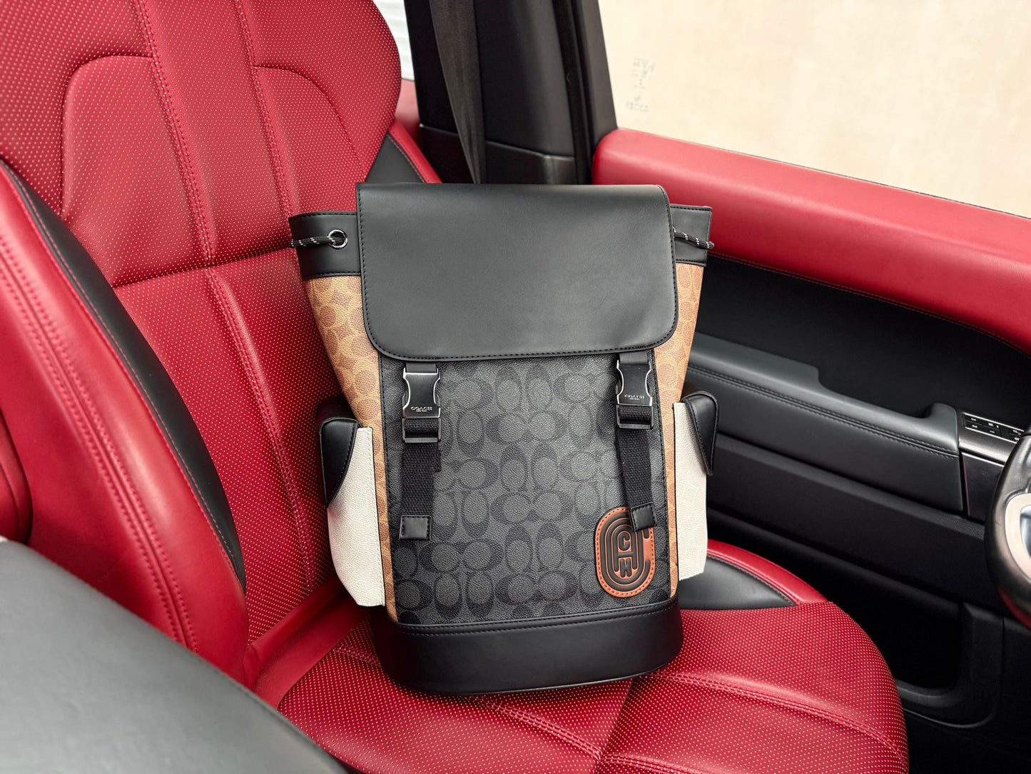 Coach Rivington 28 Monogram Canvas Backpack