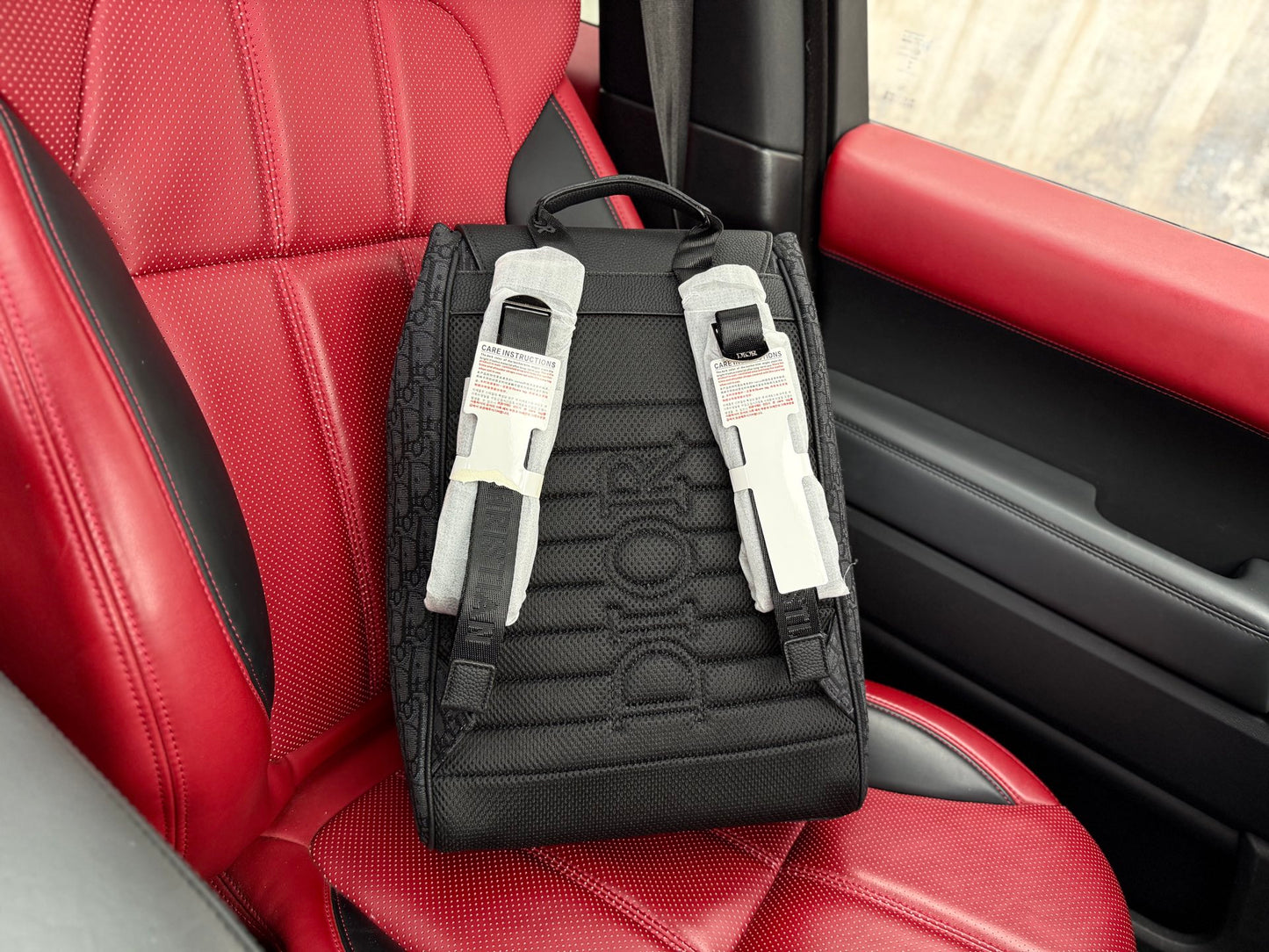 Dior Oblique Saddle Grained Leather Men's Backpack