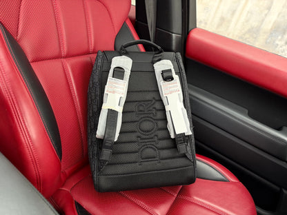 Dior Oblique Saddle Grained Leather Men's Backpack