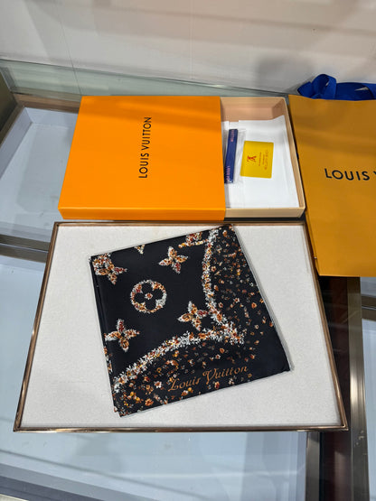 Louis Vuitton 18 Momme Silk Twill Square Scarf – 2025 Spring Collection