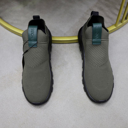 Zegna Cashmere Flyknit Sneakers