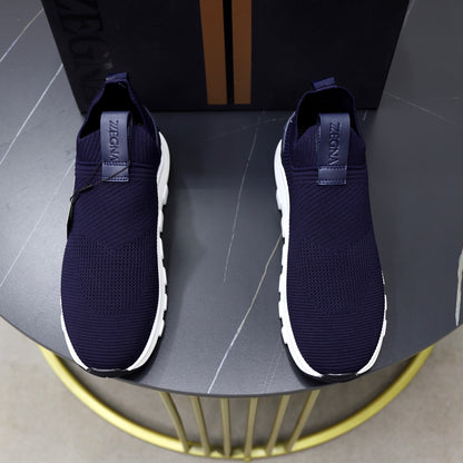 Zegna Cashmere Flyknit Sneakers