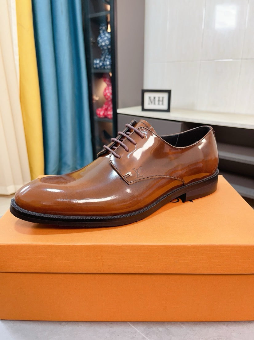 Louis Vuitton Men's Business Casual Leather Shoes
