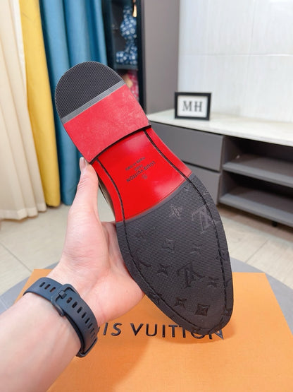 Louis Vuitton Men's Business Casual Leather Shoes