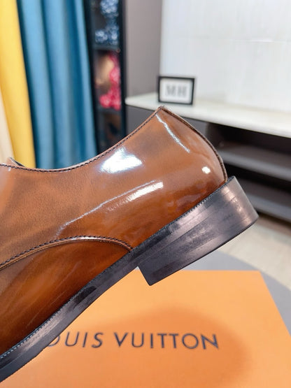 Louis Vuitton Men's Business Casual Leather Shoes