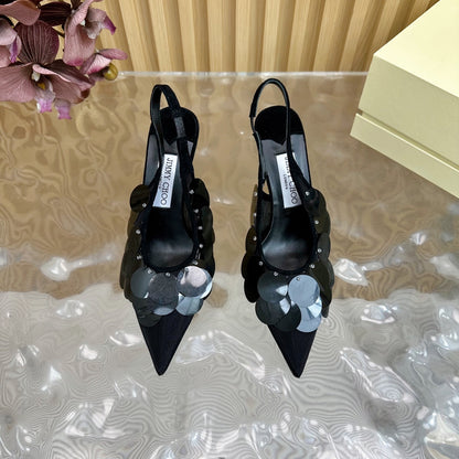 Jimmy Choo Sequined Evening Pumps – 2025SS
