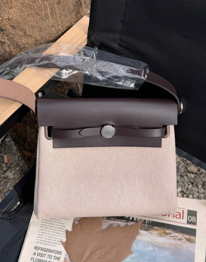 Hermès Herbag 20 Handbag – Ebony/Light Beige